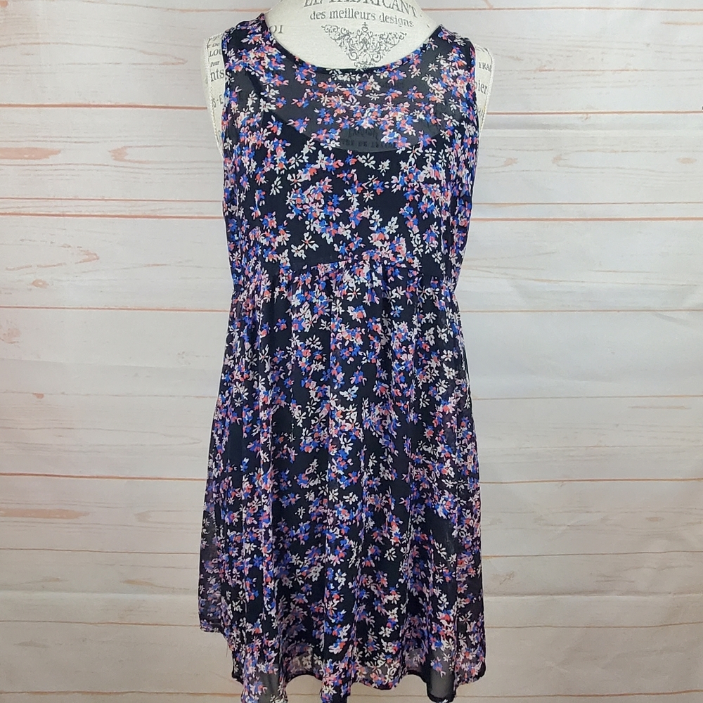 Express Floral Sleeveless Dress - Picture 1 of 6